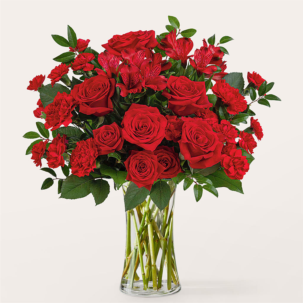 Brilliant Ruby Bouquet – Floreria Mexico #2, Torrance CA