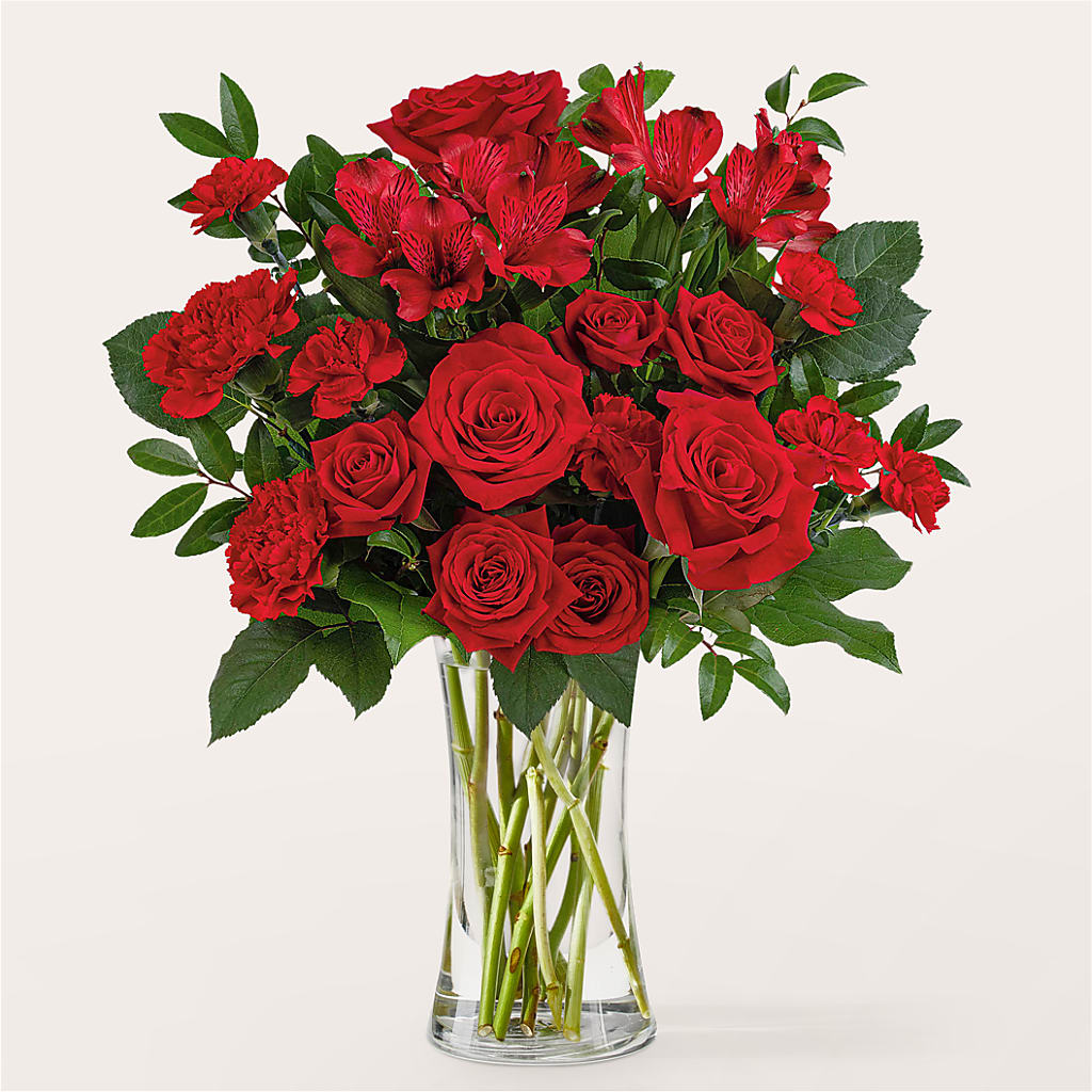 Brilliant Ruby Bouquet – Floreria Mexico #2, Torrance CA