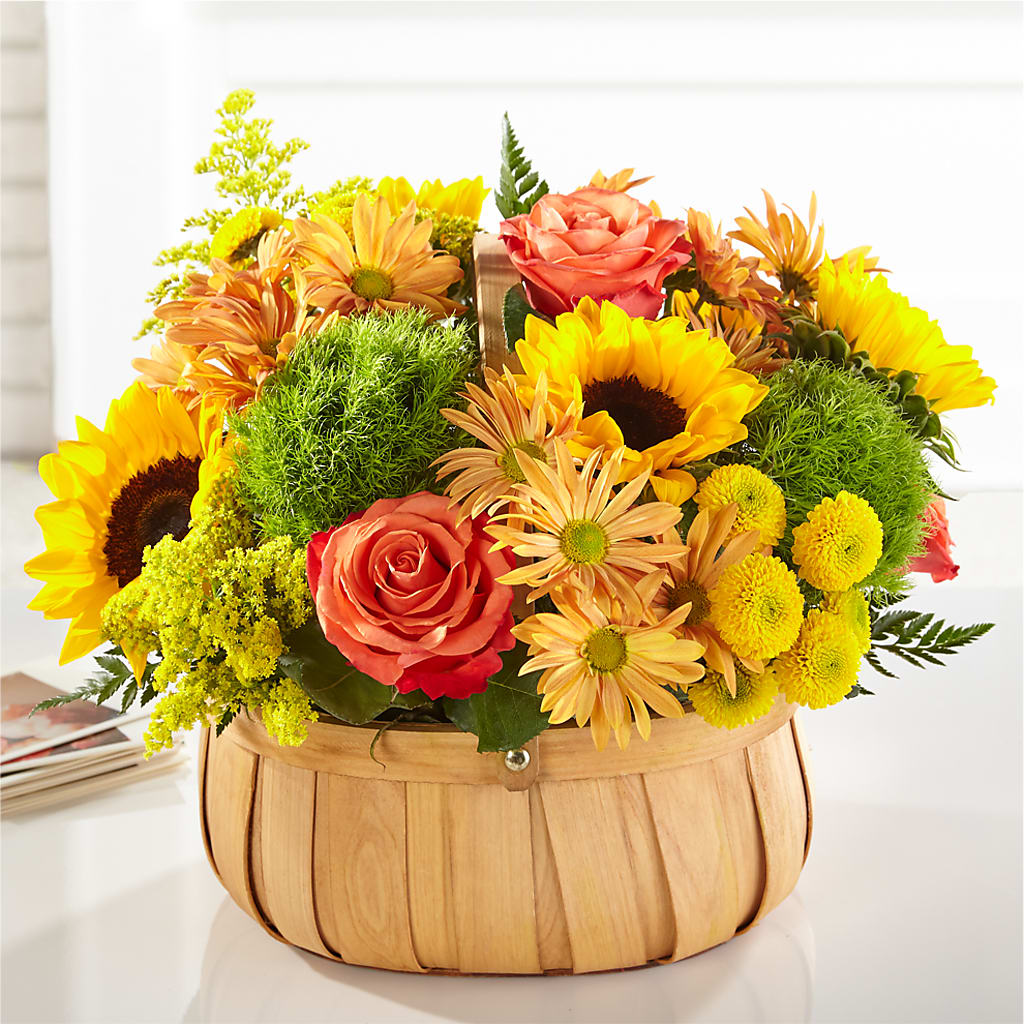 Harvest Sunflower Basket – Floreria Mexico #2, Torrance CA