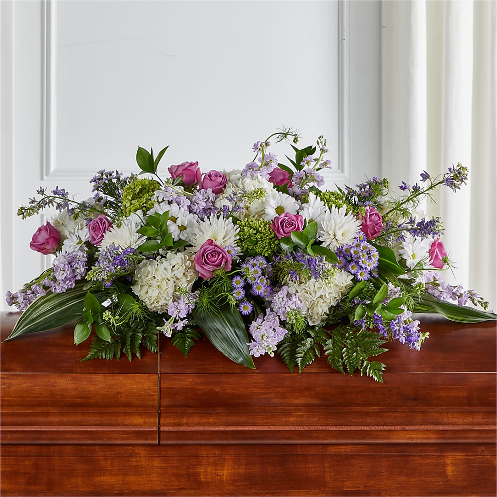 Meadows of Serenity Casket Spray – Floreria Mexico #2, Torrance CA
