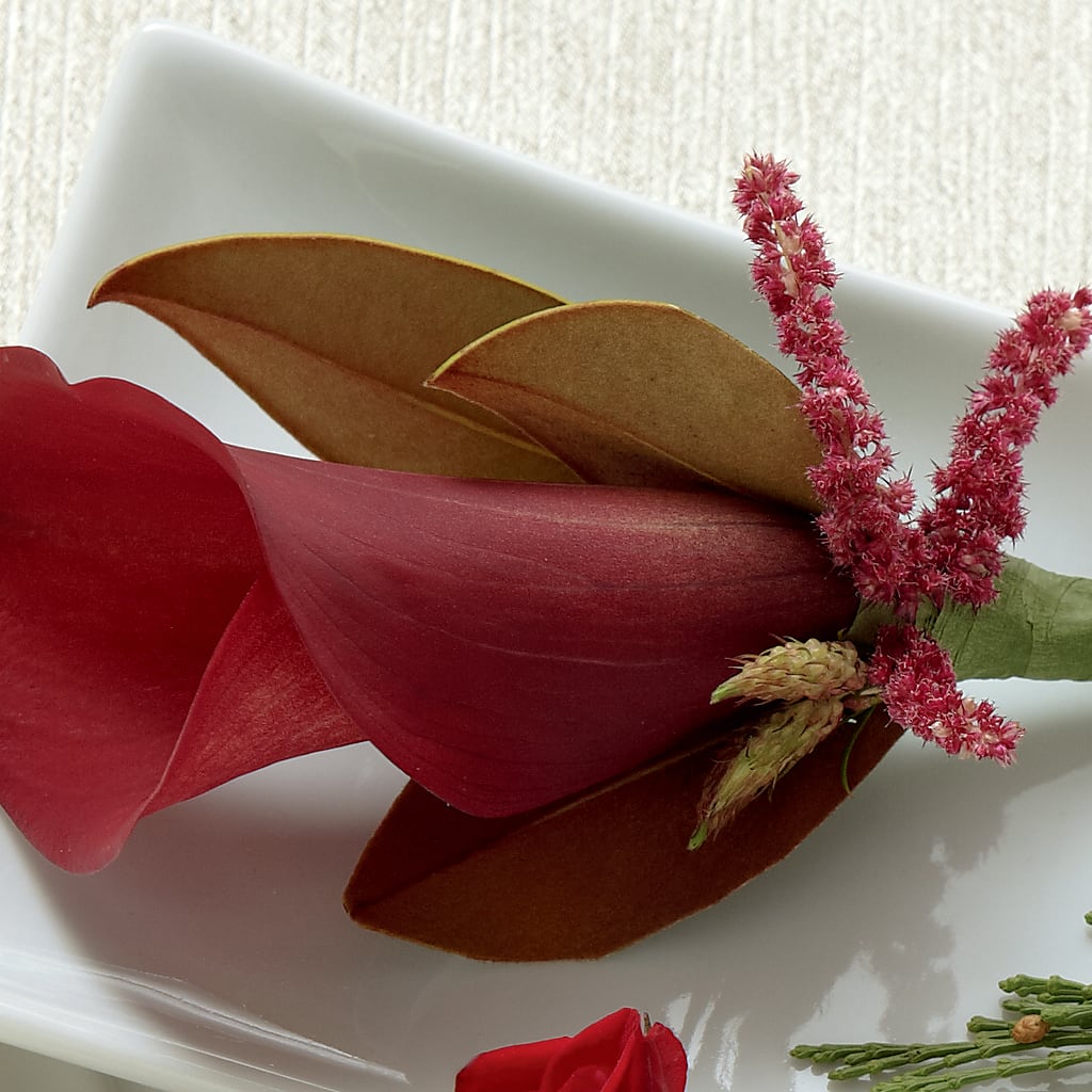 Red Calla Boutonniere – Floreria Mexico #2, Torrance CA