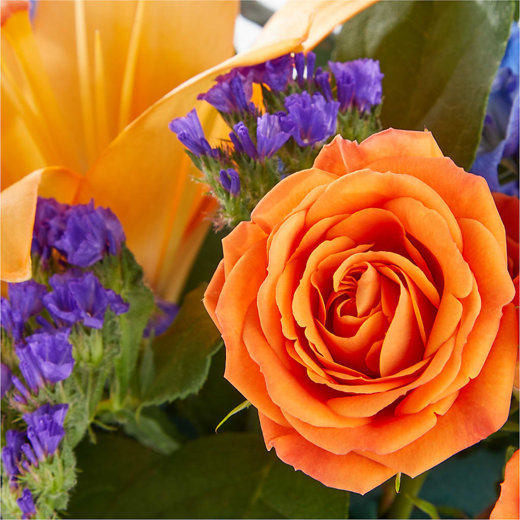Radiant Citrus Box Bouquet –  Floreria Mexico #2, Torrance CA