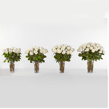 Long Stem White Rose Bouquet –  Floreria Mexico #2, Torrance CA