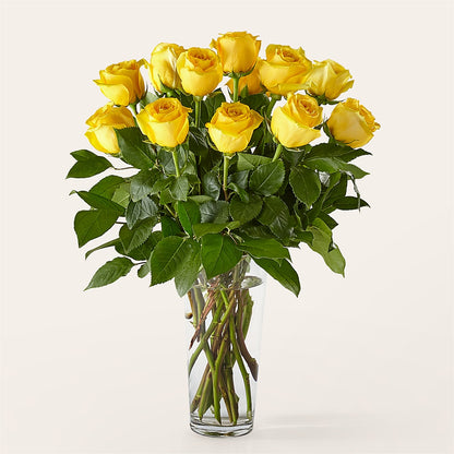Long Stem Yellow Rose Bouquet –  Floreria Mexico #2, Torrance CA