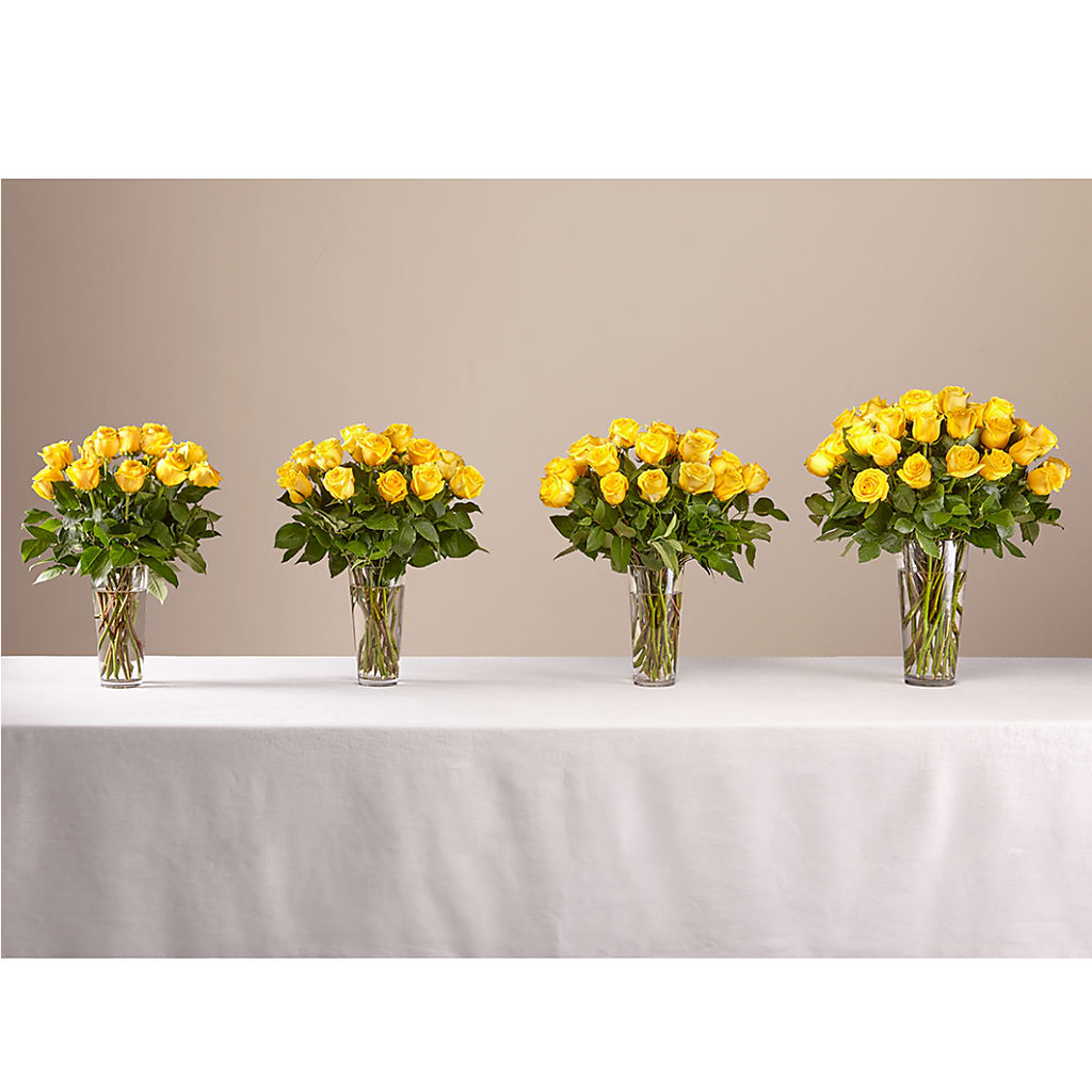 Long Stem Yellow Rose Bouquet –  Floreria Mexico #2, Torrance CA