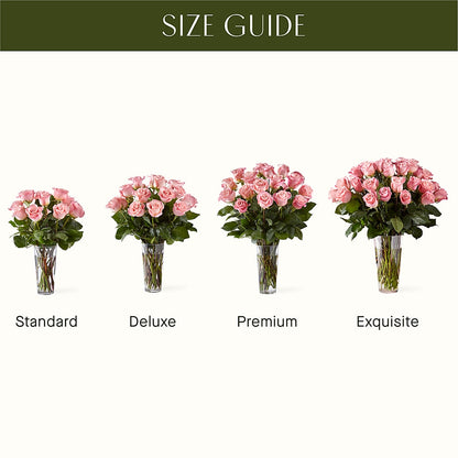 Long Stem Pink Rose Bouquet –  Floreria Mexico #2, Torrance CA