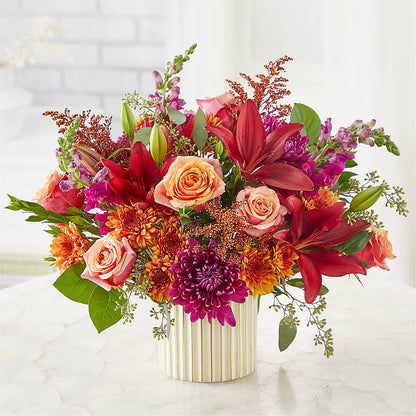Burgundy Landscape Bouquet –  Floreria Mexico #2, Torrance CA