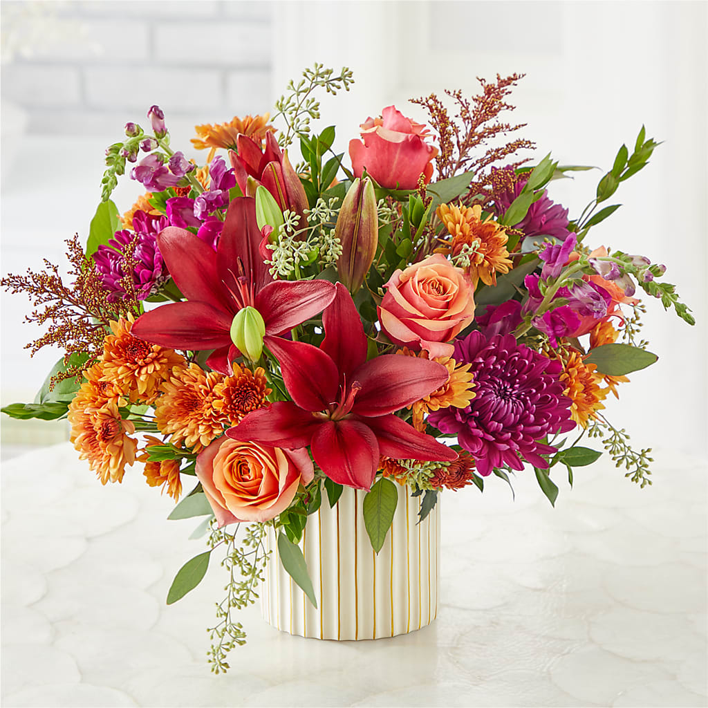 Burgundy Landscape Bouquet –  Floreria Mexico #2, Torrance CA