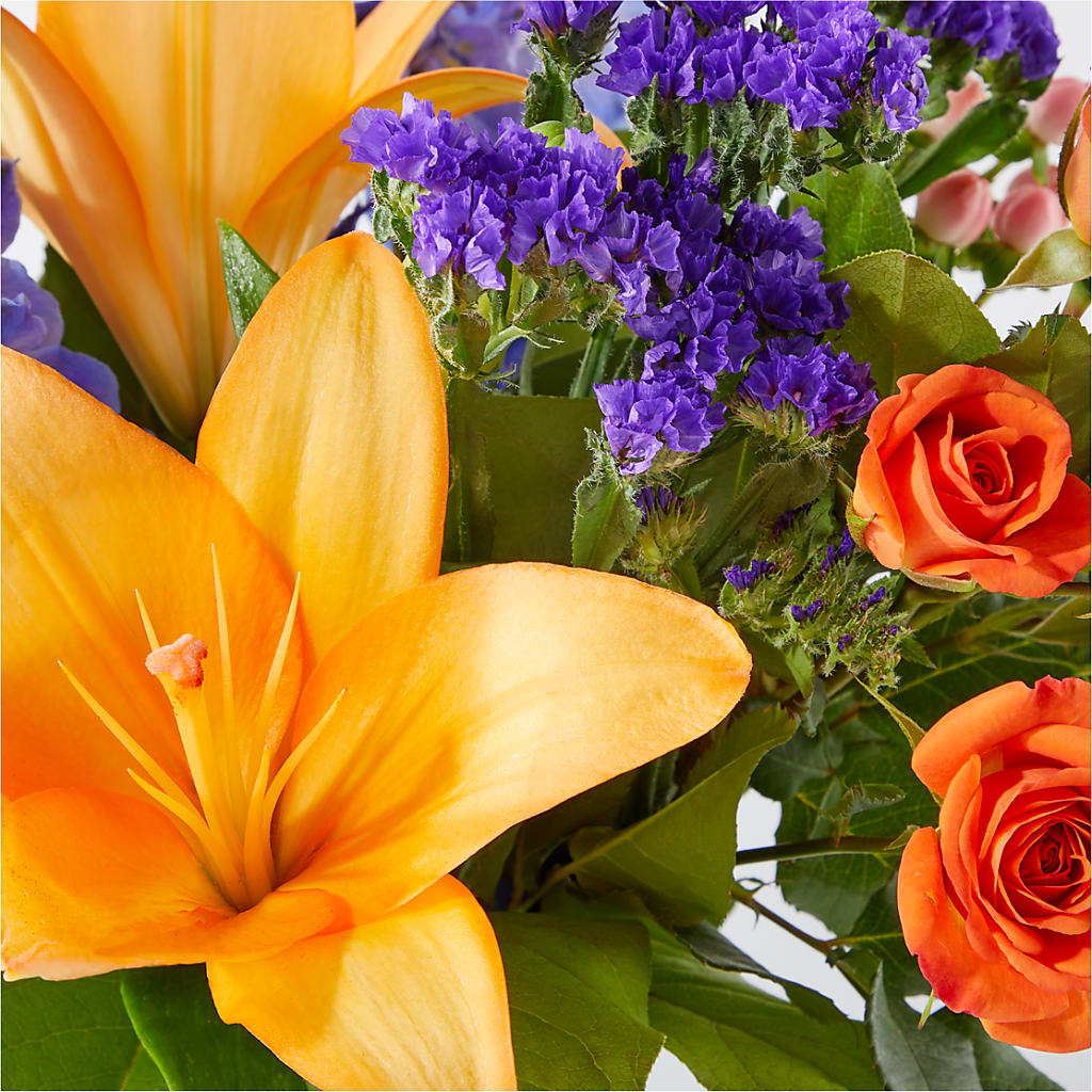 Radiant Citrus Bouquet –  Floreria Mexico #2, Torrance CA