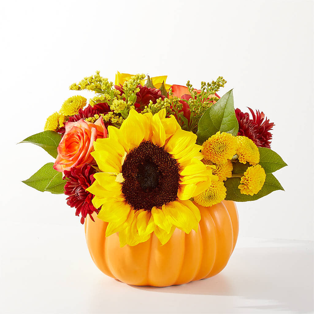 Golden Gourd Pumpkin Bouquet –  Floreria Mexico #2, Torrance CA