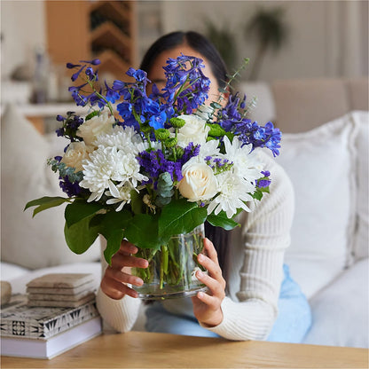 Cerulean Waves Bouquet –  Floreria Mexico #2, Torrance CA
