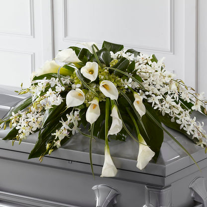 Angel Wings Casket Spray –  Floreria Mexico #2, Torrance CA