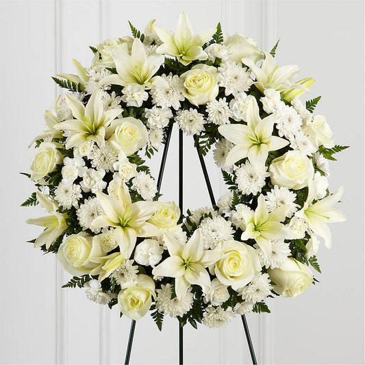 Treasured Tribute Wreath –  Floreria Mexico #2, Torrance CA