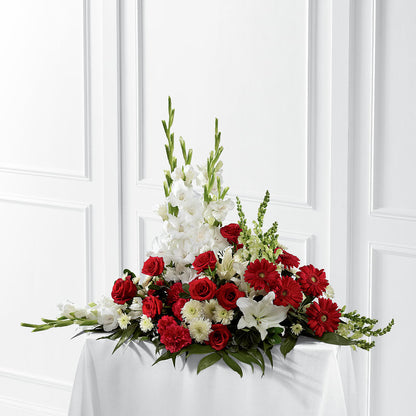Crimson & White Arrangement –  Floreria Mexico #2, Torrance CA