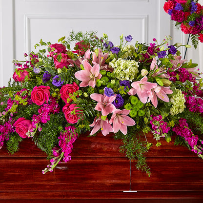 Radiant Tribute Casket Spray –  Floreria Mexico #2, Torrance CA