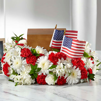 Spirit of Patriotism Cremation Adornment –  Floreria Mexico #2, Torrance CA