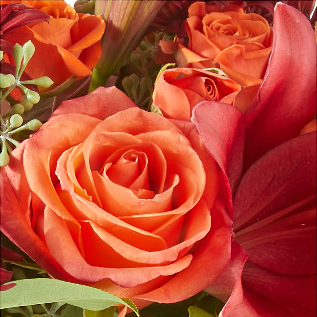 Crimson Leaves Bouquet –  Floreria Mexico #2, Torrance CA