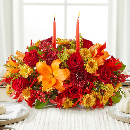 Autumn's Embrace Centerpiece –  Floreria Mexico #2, Torrance CA