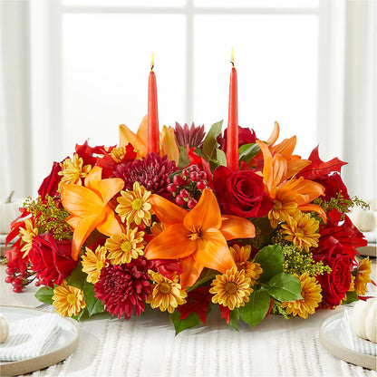 Autumn's Embrace Centerpiece –  Floreria Mexico #2, Torrance CA