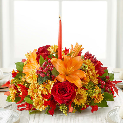 Autumn's Embrace Centerpiece –  Floreria Mexico #2, Torrance CA