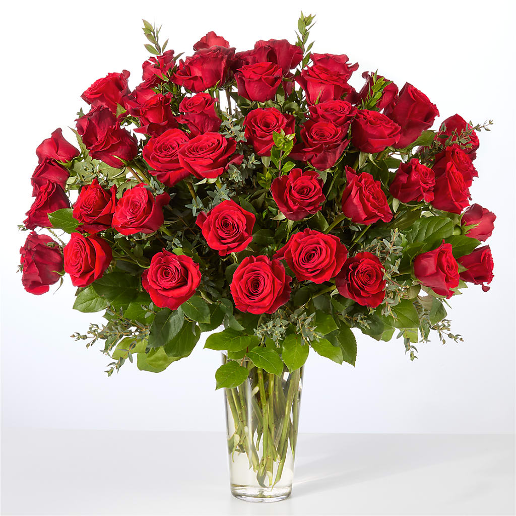 Forever Yours Fifty Stem Red Rose Bouquet –  Floreria Mexico #2, Torrance CA